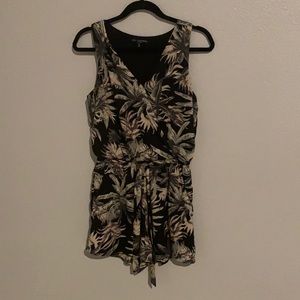 Tropical print romper